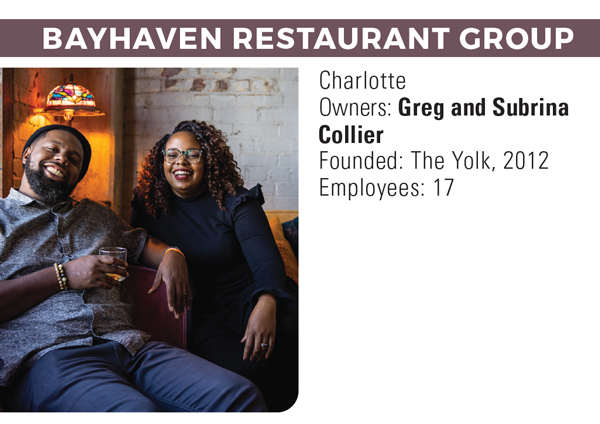 bayhaven restaurant group greg and subrina collier
