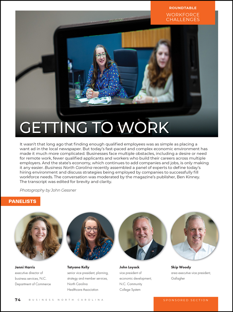 Workforce Round Table Questions Round table: Workforce Challenges - Business North Carolina