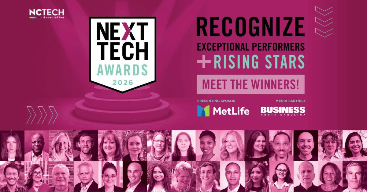 NC Tech names 30 Next Tech Award winners - Business North Carolina